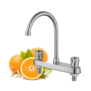 <span class=keywords><strong>Grifo</strong></span> de cocina para fregadero de 8 pulgadas y <span class=keywords><strong>grifo</strong></span> de cocina de acero inoxidable 304 <span class=keywords><strong>con</strong></span> 2 manijas dobles <span class=keywords><strong>Grifo</strong></span> De Cocina - Product Image 4