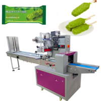 Machine d'emballage multi-produits pour oreillers avec alimentation pneumatique à double voie pour sucettes glacées, bonbons, chocolats, biscuits et snacks