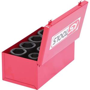 KS TOOLS - 515.0308 Jeu de douilles à chocs hexagonales 1 '', longues (8 pcs) - EAN 4042146103715 DOUILLES À IMPACT ET ACCESSOIRES - Product Image 1