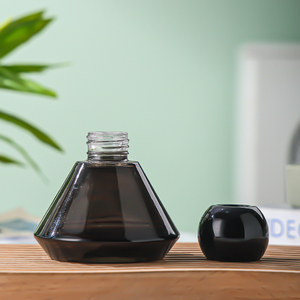 Cao xuất hiện mức độ đồng hồ cát sậy khuếch tán chai hình nón dày đáy chai hương liệu - Product Image 5