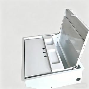 Bureau multimédia populaire avec écran LCD relevable, <span class=keywords><strong>système</strong></span> de levage sécurisé et verrouillable pour ordinateur, clavier et souris, idéal pour le bureau - Product Image 5