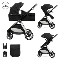 Poussette Haute pour Bébé, Pliable en Trois, Cadre en Alliage d'Aluminium, Landau de Voyage pour Nouveau-né EN1888, Landau Bébé, Kinderwagen, Carrinho