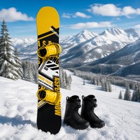 Planche à neige Freestyle Ride Wind pour adultes, sport d'hiver - Écologique, durable, construction en bois sandwich ABS et fibre de verre, 153 cm
