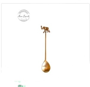 Elegante Juego de Cucharas de Hoja de Oro, Cucharas de Postre de Metal Premium, Cucharas Decorativas para Servir, Vajilla de Lujo Duradera, Listo para Regalo - Product Image 4