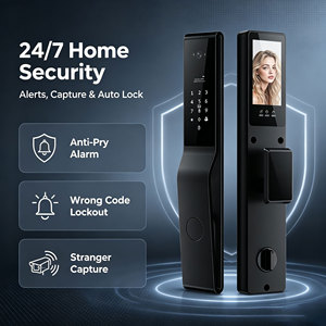 Glomarket Tuya Intelligente Face Recognition Biometric Digital Combination Finger Print Password Keyless Entry Smart Door <b>Lock</b> - Product Image 4