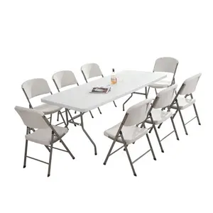Wholesale Outdoor Portable White Plastic Folding Chairs