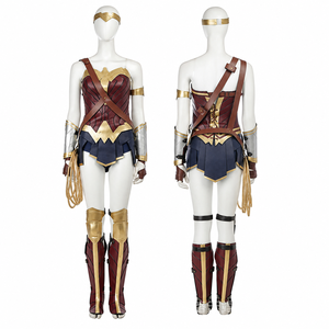Disfraz de <span class=keywords><strong>Mujer</strong></span> <span class=keywords><strong>Maravilla</strong></span> para <span class=keywords><strong>Mujer</strong></span>, Conjunto Completo, Disfraz de Superhéroe para Halloween, Traje de Diana Prince para Juego de Roles - Product Image 4