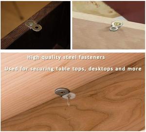 Support de réparation avec vis de fixation 2 trous, connecteur de plaques précieuses, plaques d'angle lisses et plat, couleur argent vente en gros 50 pièces - Product Image 6