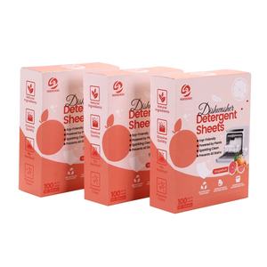 SANYUAN - Hojas de Detergente para Lavavajillas Ecológicas, Solubles en Agua, Biodegradables, con Aroma a Pomelo y Marca Privada - Product Image 4