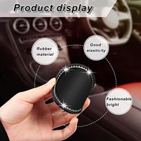 Bling Car Cup Untersetzer Anti-Rutsch-Silikon Runde Auto Interieur Car Cup Mat Universal Fahrzeug Interieur Zubehör für Frauen Mädchen