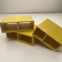 Travi in FRP GFRP Pultrudate, Profilo Composito Cavo Anticorrosione Non Conduttivo per Costruzioni Industriali e Ingegneria Elettrica