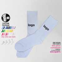 Gym Chaussettes De Luxe Qualité Mode Coton Hommes Crew Chaussettes Broderie Logo Imprimer Gym Chaussettes Personnalisées