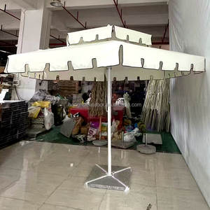 Fancy <strong>Vintage</strong> Striped Garden <strong>Patio</strong> <strong>Umbrella</strong> Big Size Summer Shelter Scalloped Edge Macrame <strong>Umbrellas</strong> Outdoor For Restaurant - Product Image 2