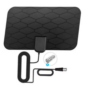 Antena Digital Interior para TV Inteligente QiYunTong con <span class=keywords><strong>Amplificador</strong></span> <span class=keywords><strong>de</strong></span> <span class=keywords><strong>Señal</strong></span> <span class=keywords><strong>de</strong></span> 25 DBi, 4K 1080P para UHF/VHF, Estilo Plano, HDTV, Plástico - Product Image 1