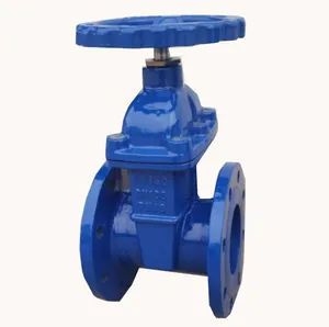 PN10 PN16 Ductile Cast Iron GGG50 Hand wheel Resilient Seated DIN Gate Valve