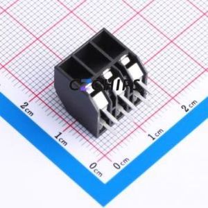 JL212S-50003B01 Spring Terminal Block Through hole Component (THT),P=5mm Connector 1x3P 5mm Black Through Hole - Product Image 2