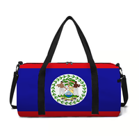 Sac de sport et de voyage unisexe avec drapeau du Belize, personnalisable, vente en gros