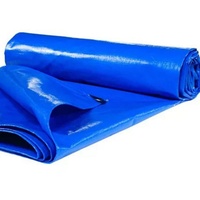 Bâche PE Légère Double Face Imperméable Résistante à l'Eau Respirante Tissu de Tente Anti-Pluie pour Usage Extérieur Style Uni Enduit