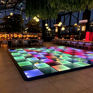 ไฟวงแหวน LED RGB สำหรับงานปาร์ตี้วันเกิด ส่งเร็ว ควบคุมด้วย DMX512 มาตรฐาน IP66 สีเขียว/น้ำเงิน/เหลือง ใช้กลางแจ้งได้ - Product Image 1