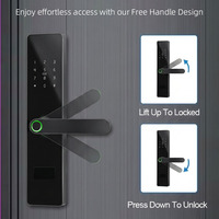 Cerradura Inteligente Bluelock 6085 Mortise TTlock con Wi-Fi/Nube, Aplicación Tuya, Desbloqueo por Código/Llave/Tarjeta, para Puertas de Acero/Aluminio/Madera, Uso en Hoteles