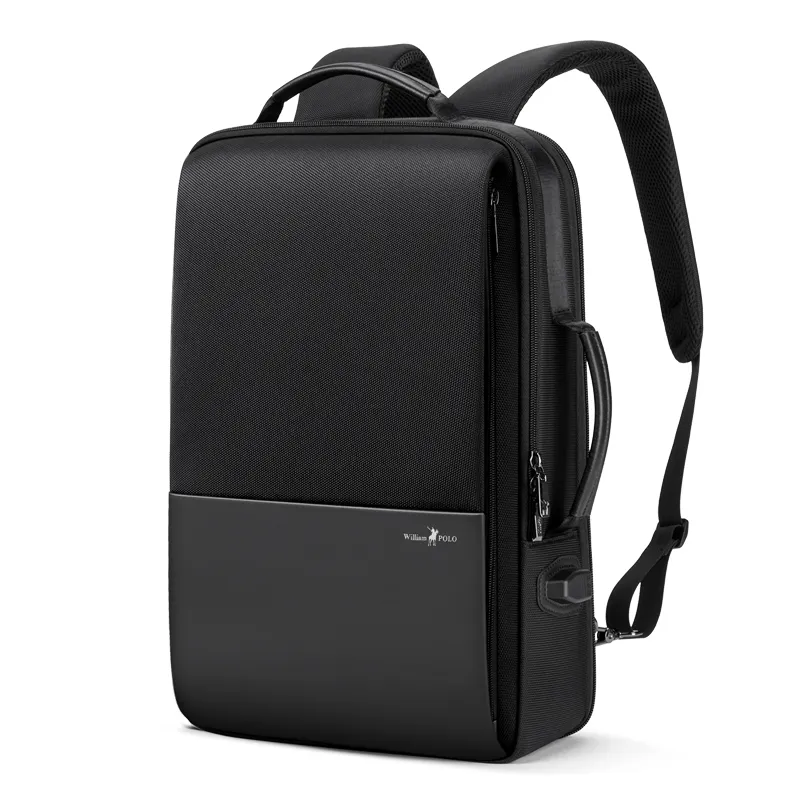 ขายส่ง Business กระเป๋าเป้สะพายหลังแล็ปท็อป17นิ้วกระเป๋าคอมพิวเตอร์ USB โรงเรียนชาร์จกันน้ำกระเป๋าเป้สะพายหลังผู้ชาย