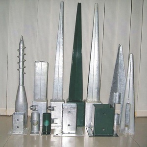 Ancre de tige carrée en acier métal Q235, Support de clôture en <span class=keywords><strong>bois</strong></span> - Product Image 1