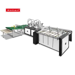 Machine à coller le ruban adhésif double face multifonction entièrement automatique pour la fabrication de boîtes pliantes