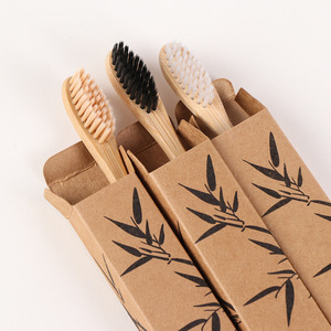 Bamboo Toothbrush Soft Bristles Biodegradable Adult Manual Toothbrush Kraft Paper Packaging - Product Image 2