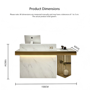 Pacchetto Arredamento Lusso per Salone: Poltrona <span class=keywords><strong>Barbiere</strong></span>, Lavatesta, Postazione Specchio, Bancone Reception, Panca d'Attesa - Set Completo per <span class=keywords><strong>Barbiere</strong></span> - Product Image 6