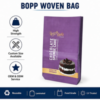 Sac en PP tissé durable de qualité alimentaire 50 kg pour aliments pour animaux, volailles, laminé, résistant à l'humidité