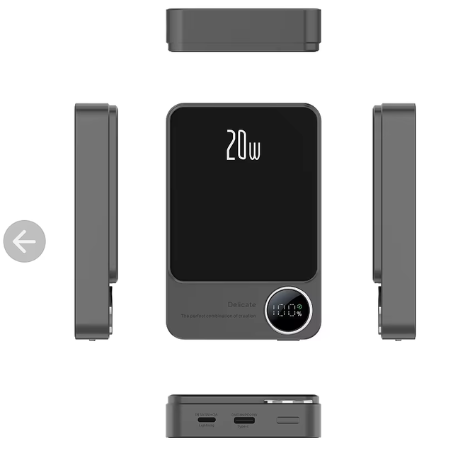 Mini  Portable Chargers Power Banks for iPhone Apple Fast PD Charger Mobile 5000mah and 10000mah Wireless Power Bank