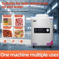 Selladora al Vacío Industrial de Una Cámara, de Acero Inoxidable, Automática, con Control Digital, para Envasado de Alimentos Líquidos/Sólidos en Bolsas de Papel