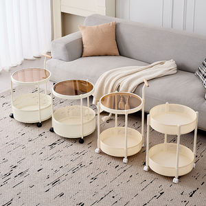 Mesita de noche de Metal moderna nórdica, armario de almacenamiento para dormitorio y hogar para niños, soporte para aperitivos para sala de estar, comedor, mesas de café - Product Image 4