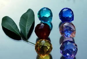 Cristal coloré boule à facettes en cristal lustre pièces MH-12757