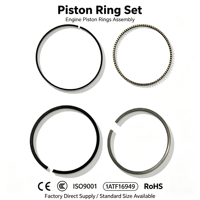 Ring Piston STD Pengganti Langsung BYD F3 Seagull Qin Plus 1.5L 472QA OE 472QA-1004210 untuk Dealer & Bengkel