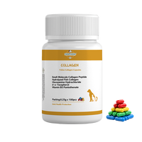 OEM ODM Vente en gros de capsules de collagène à petites molécules pour animaux de compagnie, absorption rapide pour la santé de la peau et de la digestion des chiens et des chats - Biologique sans céréales