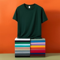 T-shirts Yingtenidi personnalisés 180 g/m² 100 % coton pur, col rond, imprimés par décoloration, écologiques, coupe ajustée, bonne qualité, décontractés pour hommes