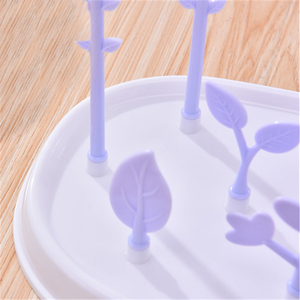 Séchoir à biberons en forme de fleurs de dessin animé avec support amovible, séchoirs portables de voyage <span class=keywords><strong>pour</strong></span> biberons et <span class=keywords><strong>tétines</strong></span> - Product Image 6