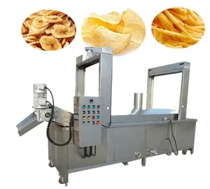 Industrial Stainless Steel Doughnut Tofu Conveyor Belt Deep Fryer Continuous Frying Machine