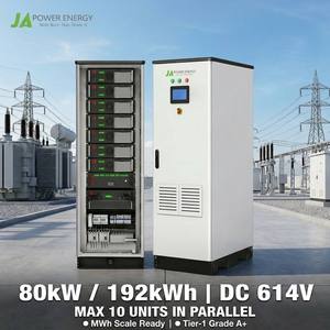 Sistema de Almacenamiento de Energía de Alta Tensión C&I Peak Shaving BESS JApower <span class=keywords><strong>80kW</strong></span> 192kWh 614V con Deye para Almacenamiento de Energía en Fábricas y Contratistas EPC - Product Image 1