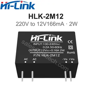 HLK-2M03 2M05 2M09 2M12 2M15 2M24 AC-DC 220V a 3.3V Original 2W 3.3V/5V/9V/12V/24V AC DC Interruptor Módulo de Fonte de Alimentação CE