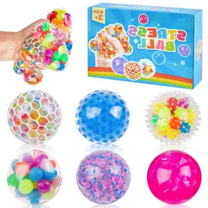 Squishy Stress Balls Fidget Toys Stress and Anxiety Relief Toys Sticky Squeeze Balls for Kids and Adults Autism ADHD