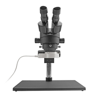 SHUNMA SZM45-B1 Stereo Zoom Binocular Microscope LED Lamp Auto Focus 7-45x Magnification Large Base for Repair