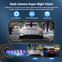 Caméra de tableau de bord IPS 3 pouces de haute qualité, caméra avant et arrière 4K, enregistreur vidéo WiFi, boîte noire de voiture, vision nocturne, accessoires de voiture OEM