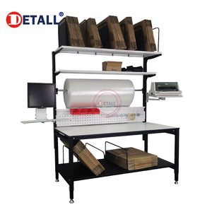 Table d'emballage simple |   Banc de travail de base avec coupe-papier pour l'expédition, le commerce électronique et l'emballage des entreprises à domicile - Product Image 3