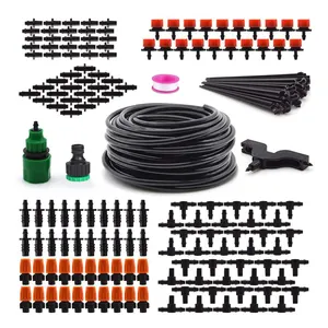 Tubos para irrigação automáticos de 1/4 polegadas, kit de rega de distribuição de jardim, flor