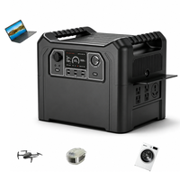 Station d'alimentation portable 120V 60Hz 2400W 2304Wh LiFePO4 à onde sinusoïdale pure, générateur solaire, stock US, alimentation de secours UPS
