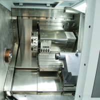 Tour CNC à banc incliné haute rigidité YH4635 pour le tournage en série d'arbres et de disques en acier, aluminium, cuivre