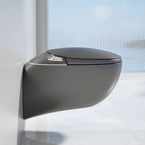 Inodoro Moderno Inteligente de Lujo para Baño, de Cerámica, Montado en la Pared, con Doble Descarga, Sin Contacto, Control Remoto, Asiento con Sifón en P, MDG06 - Product Image 4