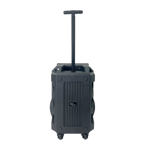 Haut-parleur trolley sans fil le plus vendu, 12 pouces, 20W, alimenté par batterie, USB/AUX, poignée intégrée pour l'exercice matinal en extérieur et les pique-niques - Product Image 4